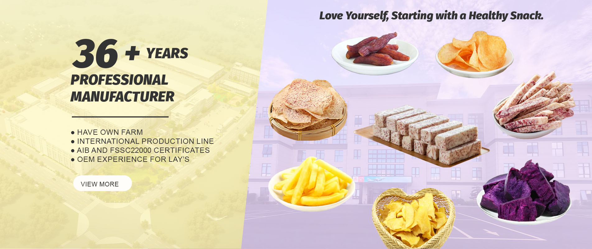 Usine OEM de collations saines