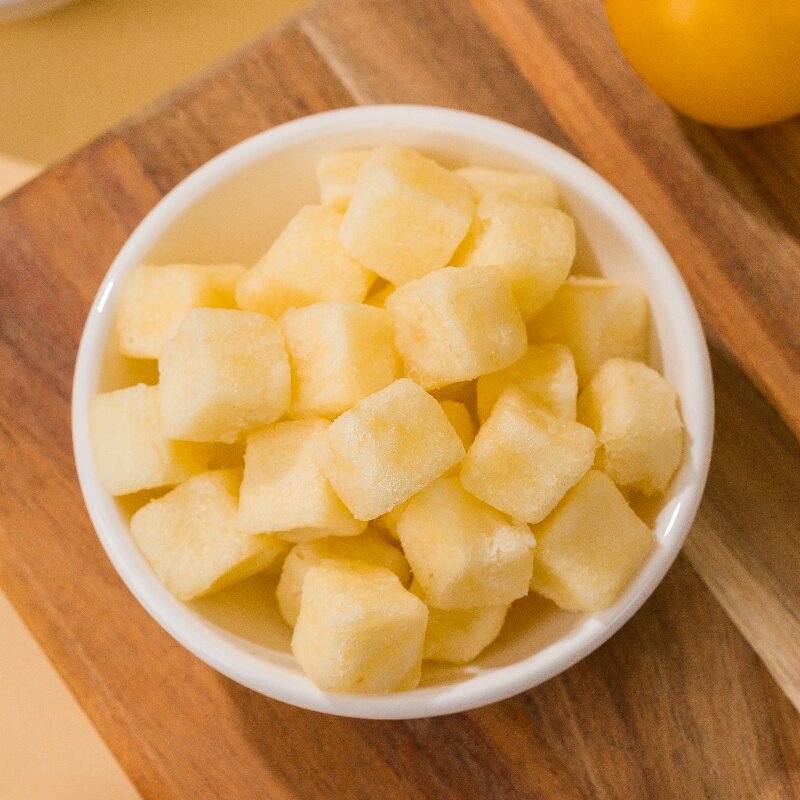 Dés de pommes de terre croustillants, croquants et délicieux